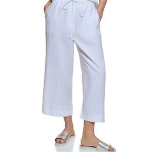 💛 DKNY Linen Women's White Pants.‎ Size XL